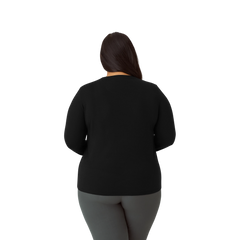 Women's Merino Wool Blend Crew Neck Long Sleeve T-Shirt