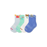 Junior Seaside Gripper Calf Sock 4-Pack