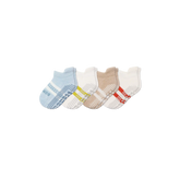 Toddler Solids Gripper Ankle Sock 4-Pack