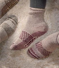 Men’s Roll-Top Merino Blend Gripper House Sock 3-Pack