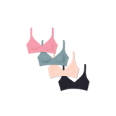 Women’s No Show Plunge Bralette 4-Pack