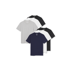 Men's Pima Cotton Crew Neck T-Shirt 6-Pack