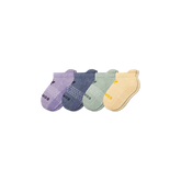 Junior Marl Gripper Ankle Sock 4-Pack