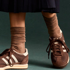 Women's Merino Wool Blend Modern Rib Calf Socks