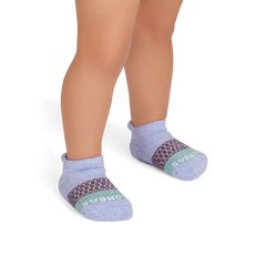 Toddler Tri-Block Gripper Ankle Sock 6-Pack