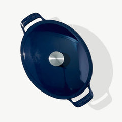 Oval Enameled Cast Iron Dutch Oven