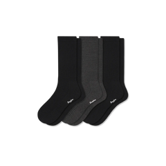 Women's Merino Cashmere Blend Fine Rib Calf Sock 3-Pack