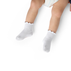 Baby Ruffle Rib Calf Sock 4-Pack (6-12 Months)