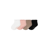 Baby Ruffle Rib Calf Sock 4-Pack (0-6 Months)