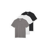 Men's Pima Cotton Pocket Crew Neck T-Shirt 3-Pack