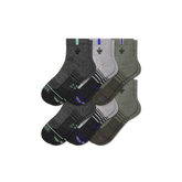 Women's Merino Wool Blend Run Quarter Sock 6-Pack