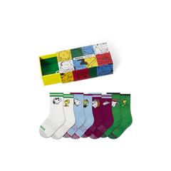 Peanuts x Bombas: Junior Gripper Calf Sock 4-Pack Gift Box