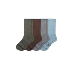 Men's Merino Wool Blend Calf Sock 4-Pack