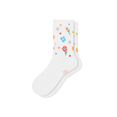 Bombas x Susan Alexandra Floral Embroidered Half Calf Socks
