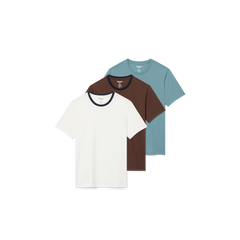 Men's Pima Cotton Crew Neck T-Shirt 3-Pack