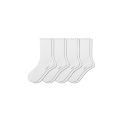 Women's Ruffle Rib Half Calf Sock 4-Pack