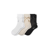 Women’s Pointelle Bow Half Calf Sock 3-Pack