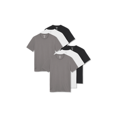 Men's Pima Cotton Slim Crew Neck T-Shirt 6-Pack