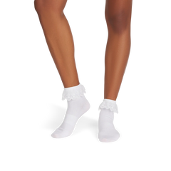 Women’s Ruffle Lace Quarter Sock 3-Pack