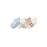 Toddler Solids Gripper Ankle Sock 4-Pack