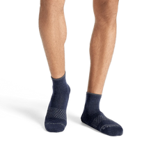 Men's Merino Wool Blend Quarter Sock 4-Pack