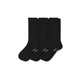 Women's Merino Cashmere Blend Rib Calf Sock 3-Pack