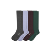 Men's Ribbed Dress Over the Calf Sock 4-Pack
