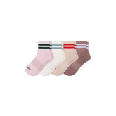 Women's Vintage Stripes Quarter Sock 4-Pack