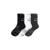 Men's Run Half Calf Sock 3-Pack