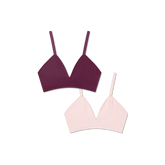 Women's Seamless Triangle Bralette 2-Pack