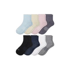 Women's Modern Rib Quarter Sock 8-Pack