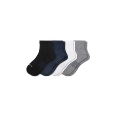 Men's Modern Rib Quarter Sock 4-Pack