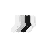 Women's Ruffle Rib Half Calf Sock 4-Pack