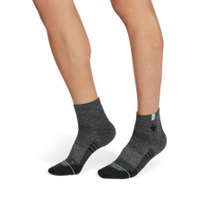 Men's Merino Wool Blend Run Quarter Sock 3-Pack