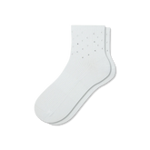 Women’s Rhinestone Rib Quarter Socks