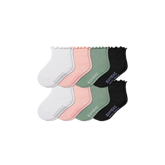 Toddler Ruffle Rib Calf Sock 8-Pack