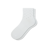 Women’s Rhinestone Rib Quarter Socks