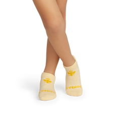 Junior Marl Gripper Ankle Sock 4-Pack