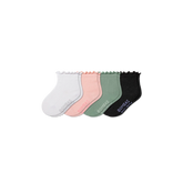 Toddler Ruffle Rib Calf Sock 4-Pack