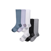 Women's Medical Grade Compression Knee High Sock 6-Pack (20-30mmHg)