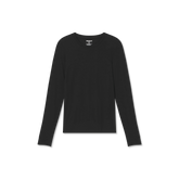 Women's Merino Wool Blend Crew Neck Long Sleeve T-Shirt