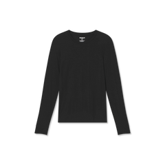 Women's Merino Wool Blend Crew Neck Long Sleeve T-Shirt
