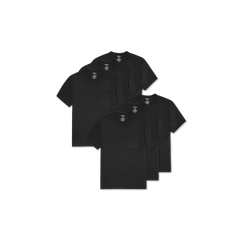 Men's Premium Weight Pocket Crew Neck T-Shirt 6-Pack