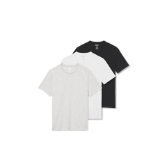 Men's Pima Cotton Slim Crew Neck T-Shirt 3-Pack