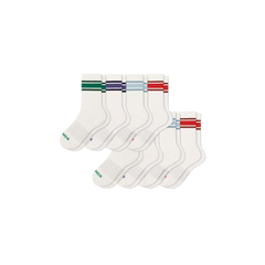 Youth Vintage Stripes Calf Sock 8-Pack
