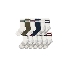 Men's Vintage Stripes Half Calf Sock 12-Pack