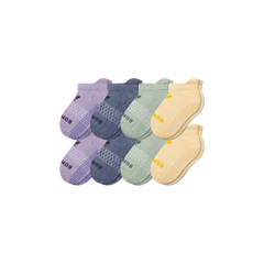Junior Marl Gripper Ankle Sock 8-Pack
