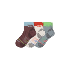 Women's Merino Wool Blend Hiking Quarter Sock 3-Pack