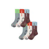 Women's Merino Wool Blend Hiking Calf Sock 6-Pack