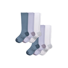 Women's Medical Grade Compression Knee High Sock 6-Pack (20-30mmHg)